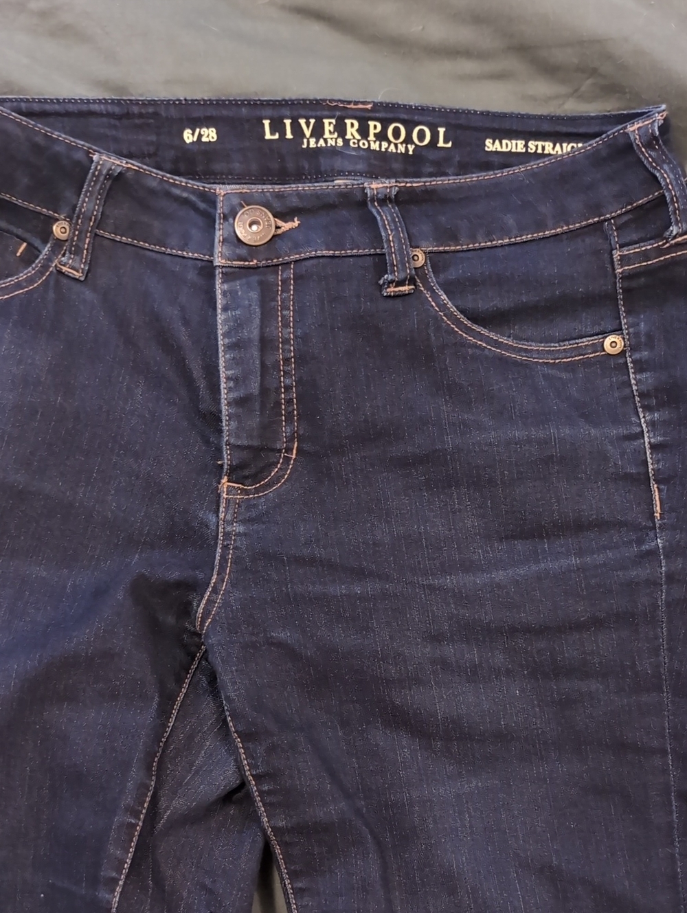 Liverpool Jeans Company Dark Indigo Straight Jeans